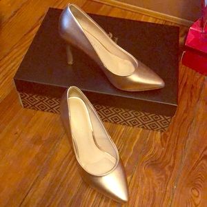 Gold shoes by Kelly & Kate